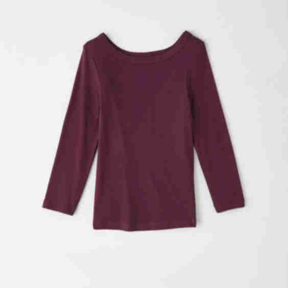 Boatneck 3/4 Sleeve Top