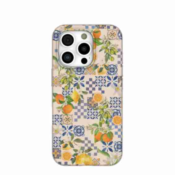 Seashell Amalfi Fruits iPhone 16 Pro Case