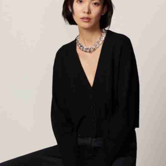 Cropped Cashmere Cardigan