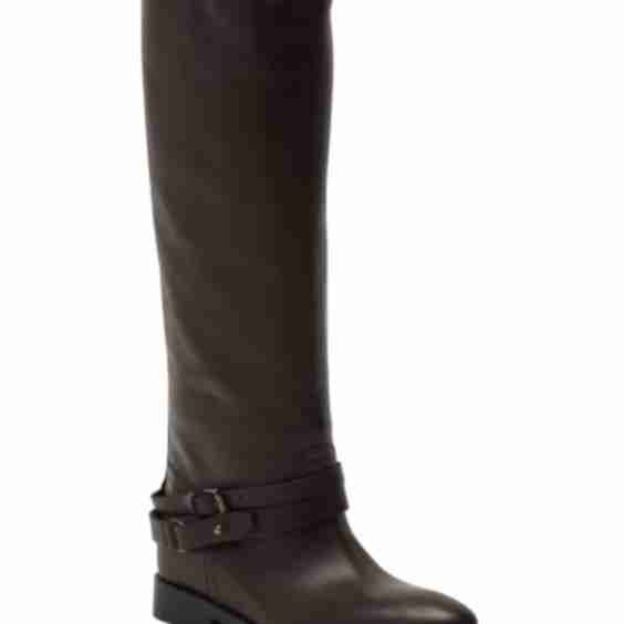 Made In Italy Leather Josiee Tall Shaft Boots