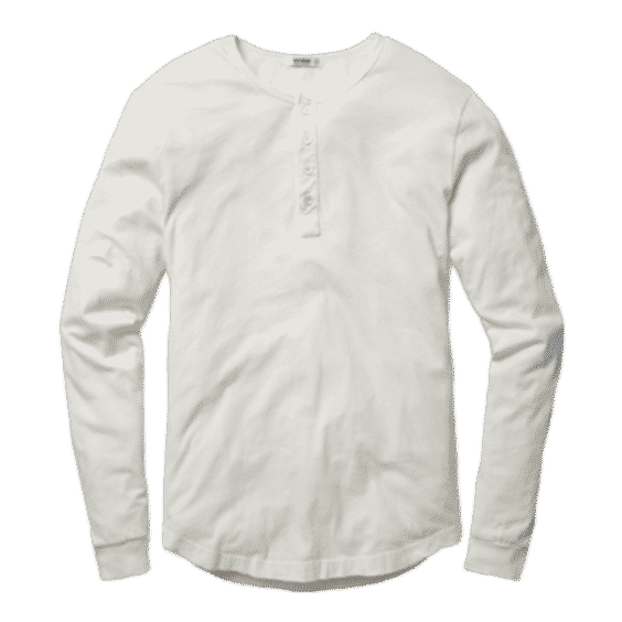 Pima Curved Hem Henley