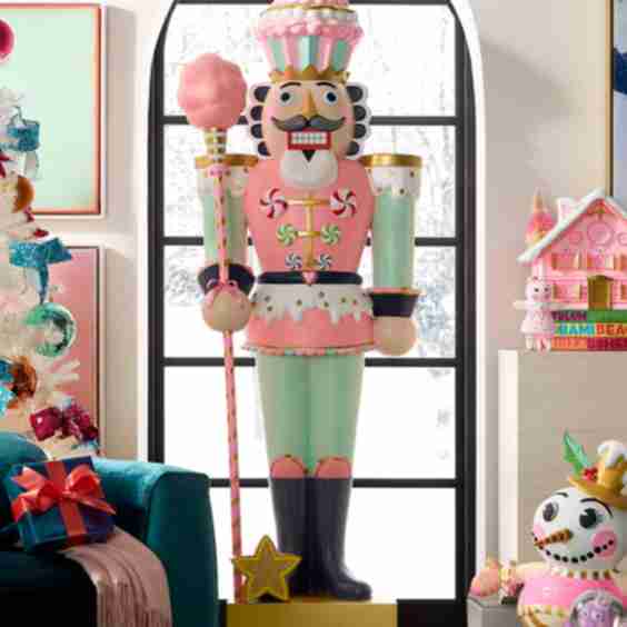 78" Giant Colonel Cupcake Life-Size Christmas Display