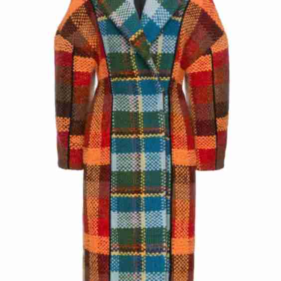 Geometric Oversized Coat
