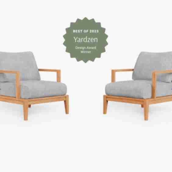 Teak Outdoor Armchair Conversation Set