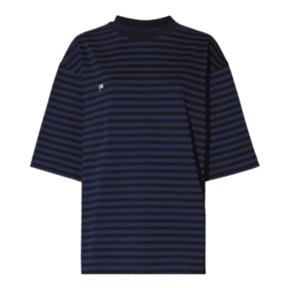 Stripe-Pattern Recycled-Cotton T-Shirt