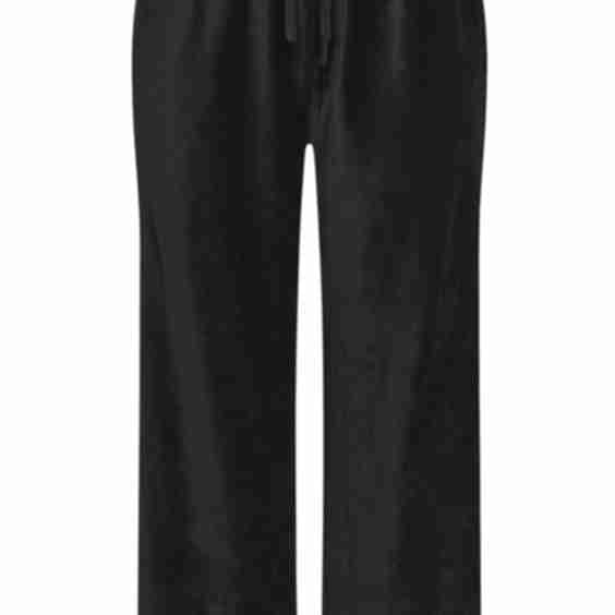 Curve Cord Drawstring Wide Leg Trousers
