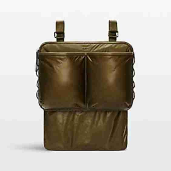 Olive Green Nylon Baby Stroller Organizer Pack