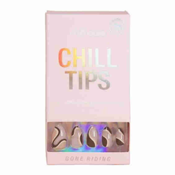 Gone Riding Press Ons Chill Tips in Almond