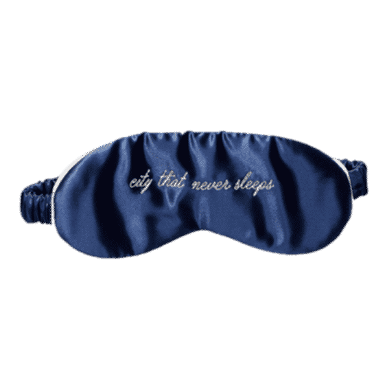 "City That Never Sleeps" Silk Eye Mask