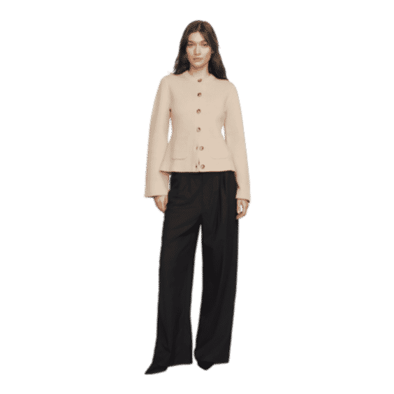 Eames Cotton-Wool Button Cardigan