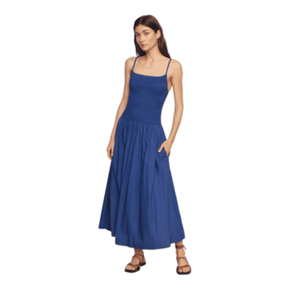 Venus Smocked Midi Dress