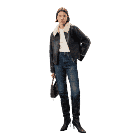 Bonnie Shearling Collared Coat