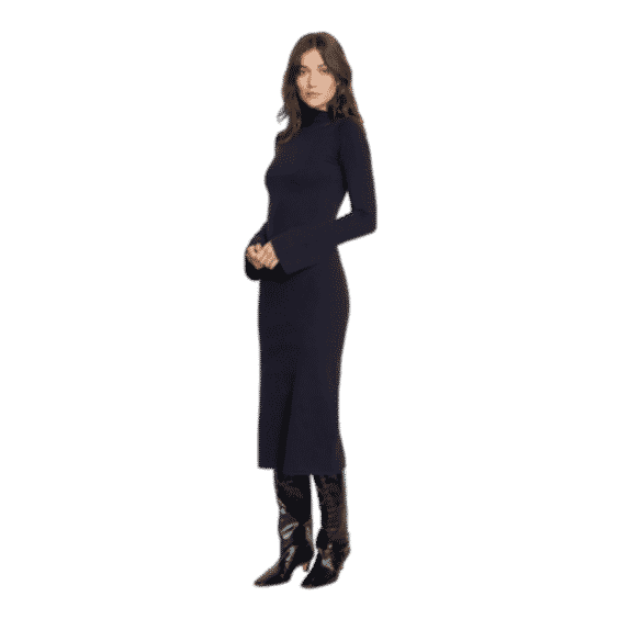 Keaton Bell-Sleeve Midi Dress