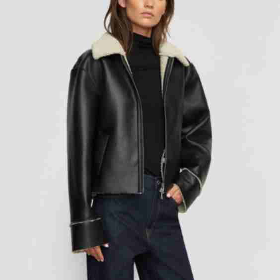 Bonnie Shearling Collared Coat