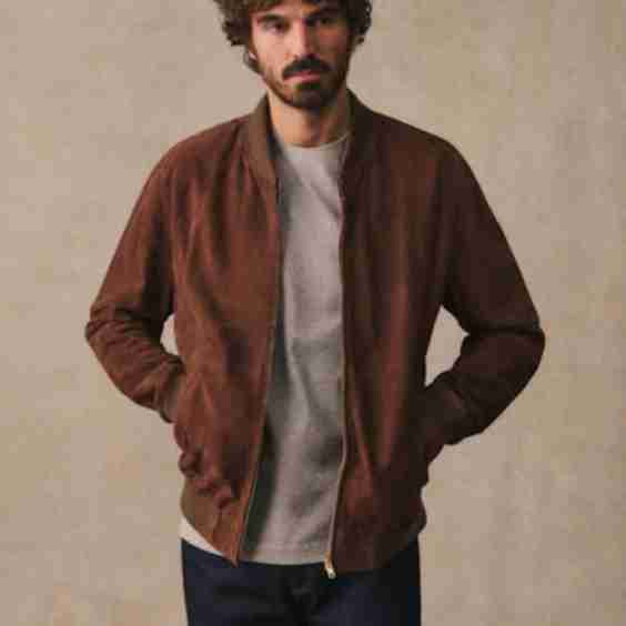 Suede Harvey Teddy Jacket