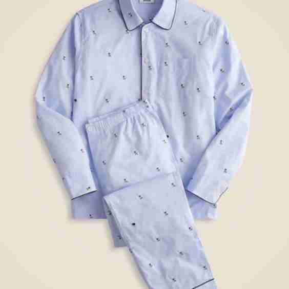 Men's Henry Pajama Set in Jacquard