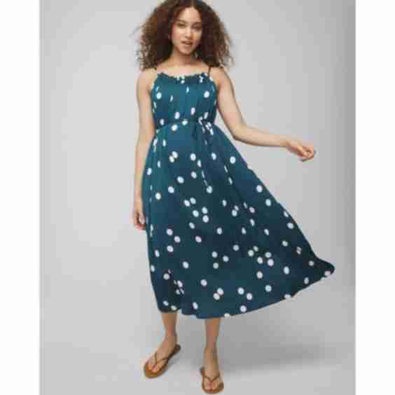 Crinkle Satin Pleated Tie Midi Bra Dress