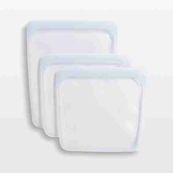 3‑Piece Reusable Silicone Bag Set