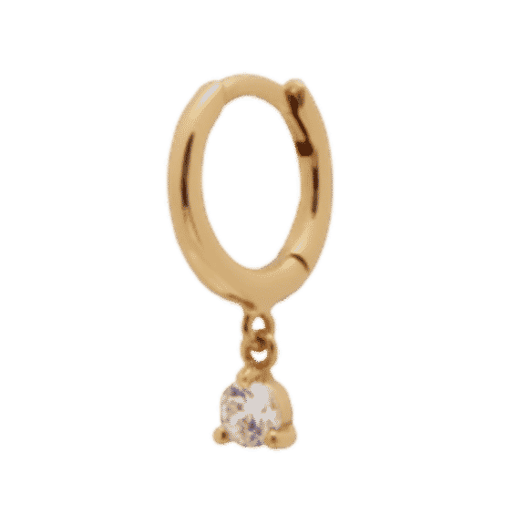 CZ Dangle Huggie