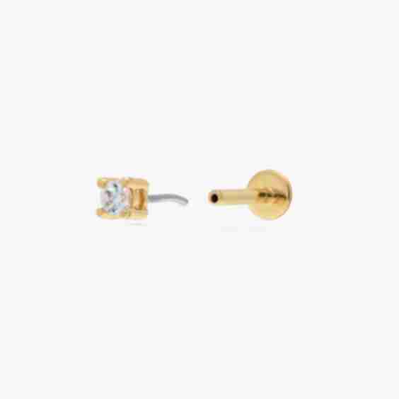 Mini CZ Flatback Stud