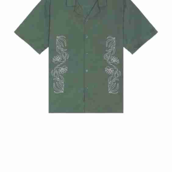 Floral Embroidery Shirt