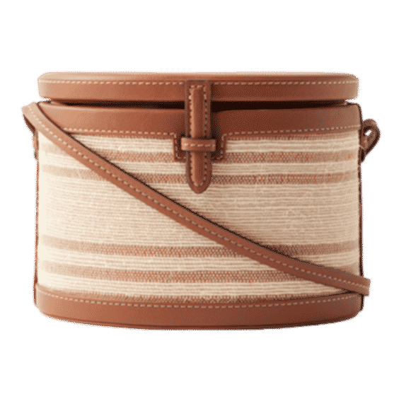 The Round Trunk in Nappa and Woven Iraca