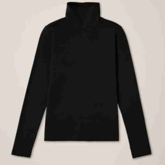 Luxe Stretch Jersey Slim Turtleneck