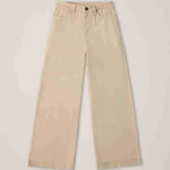 Stretch Twill Wide Leg Pant