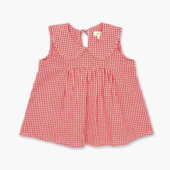 Ellie Top In Cherry Gingham
