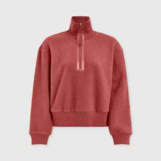 Roselle Half-Zip Fleece Sweatshirt