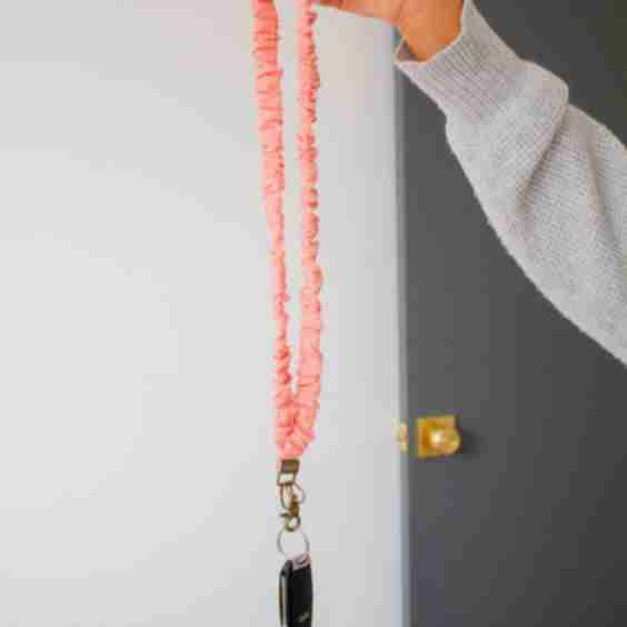 Gingham Lanyard