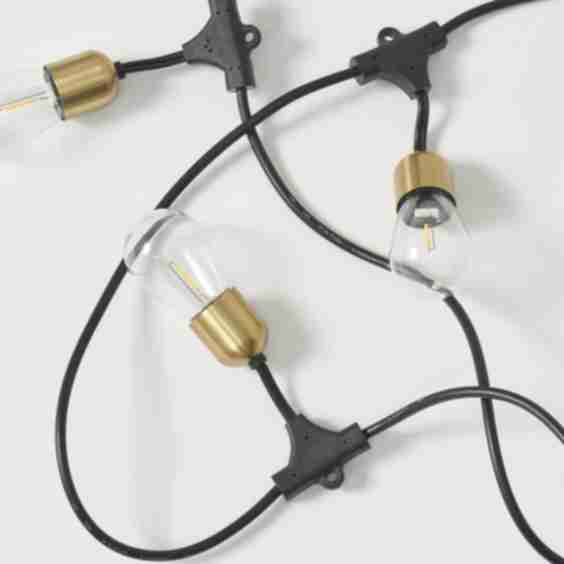 Glow Solar Hanging String Lights