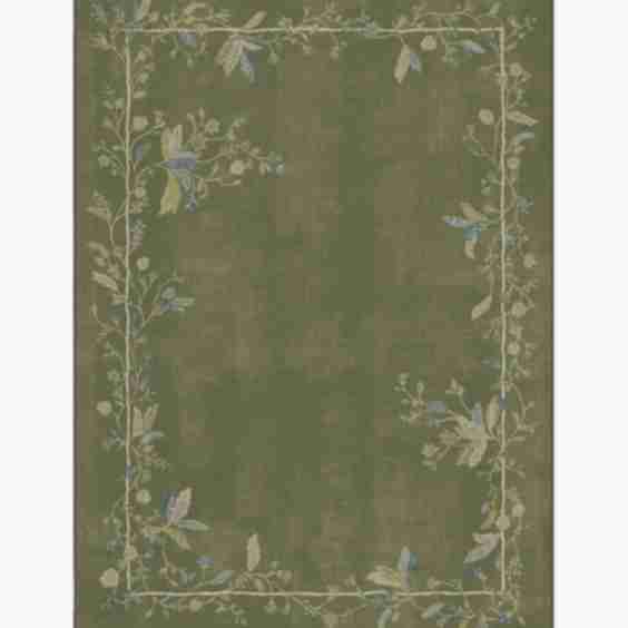 Olive Green Flatwoven Rug