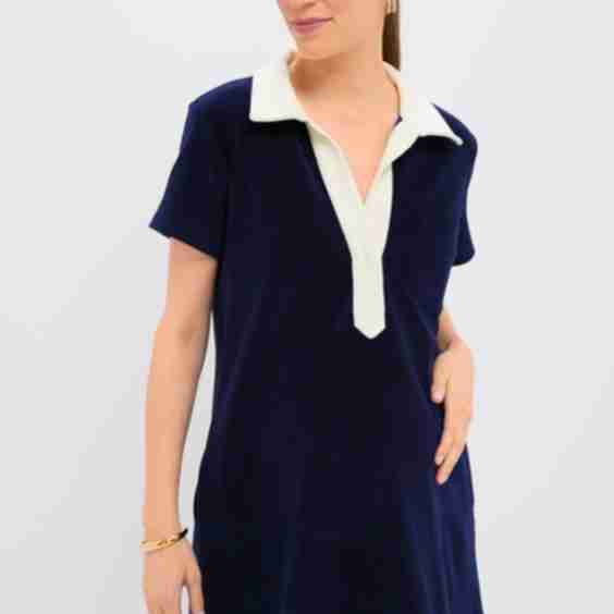 Navy Terry Mitzi Dress