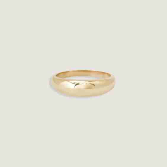 Dare To Love Classic Hollow Dome Ring Gold