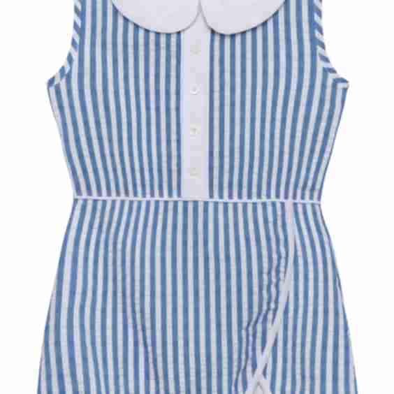 seersucker stripe court dress