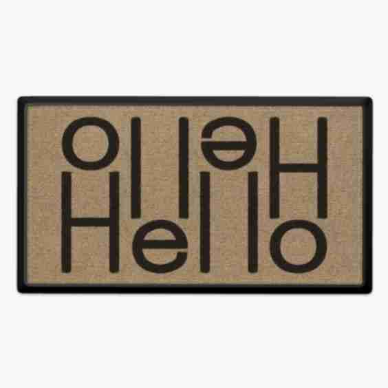 Hello Large Doormat