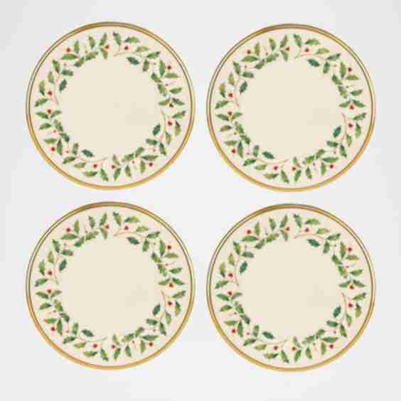 Holiday Salad Plates - Set of 4