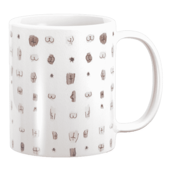 butts Coffee Mug by Julia Heffernan