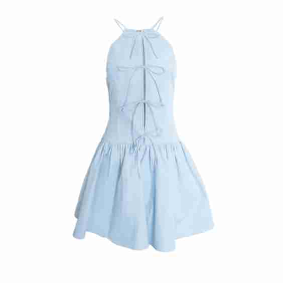 Raffaella Pure Cotton Blue Skater Dress