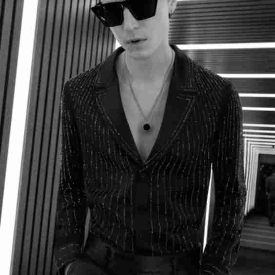Symmetric Sequin Shirt