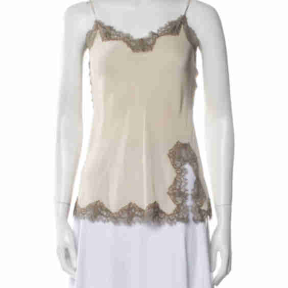 Silk Lace Trim Embellishment Pajamas