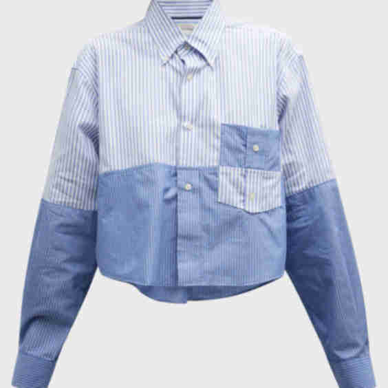 Gondola Cropped Patchwork Shirt