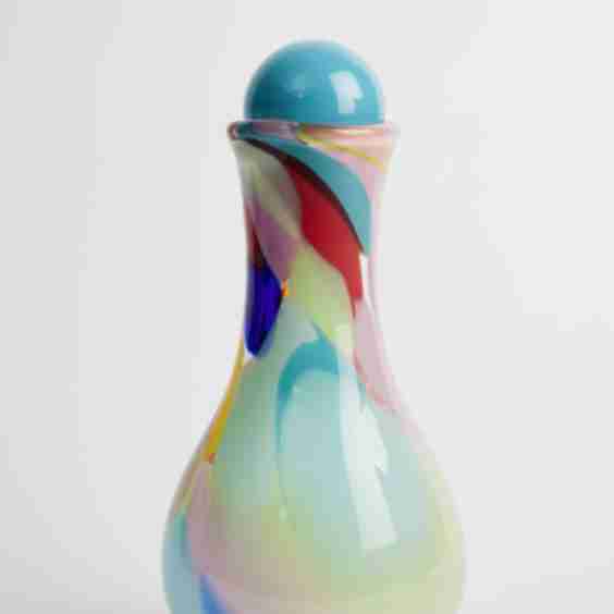 Michael Anchin Multi Vase With Blue Ball