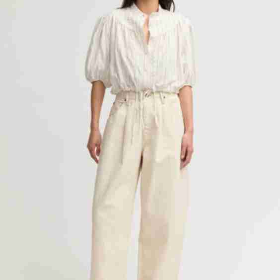 Silverlake Elastic Waist Jeans Ecru Wash