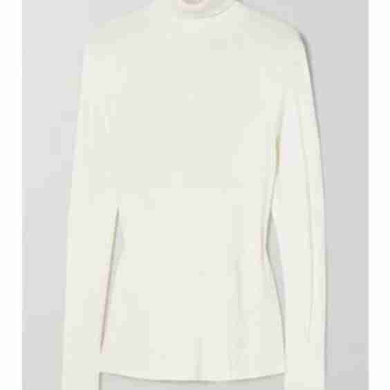 Ribbed Wool-Blend Turtleneck Sweater