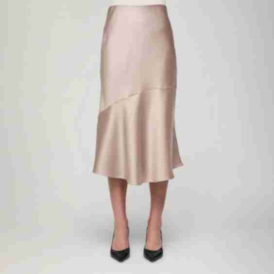 Kelly Skirt Satin Champagne