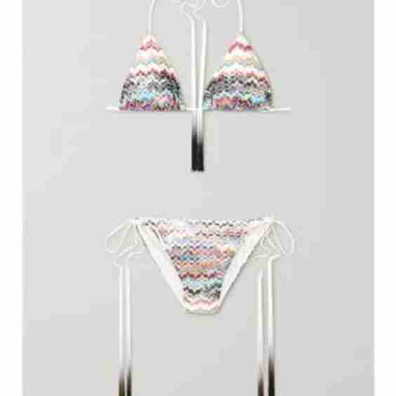 Mare Crochet-Knit Halterneck Triangle Bikini