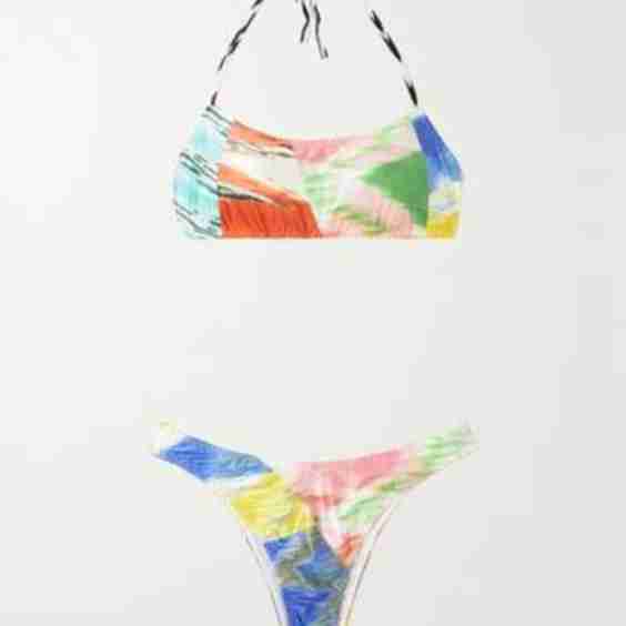 Mare Printed Halterneck Bikini