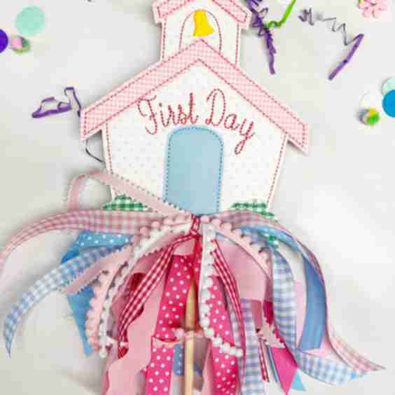 Pink Back to School Wand